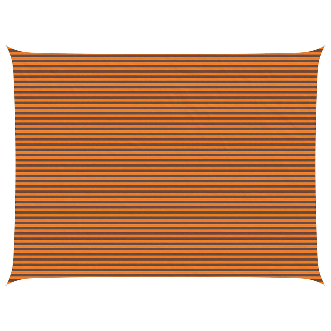 Solskugge Segel Orange Och Brunt 8 X 6 M 100% Polyester Oxford