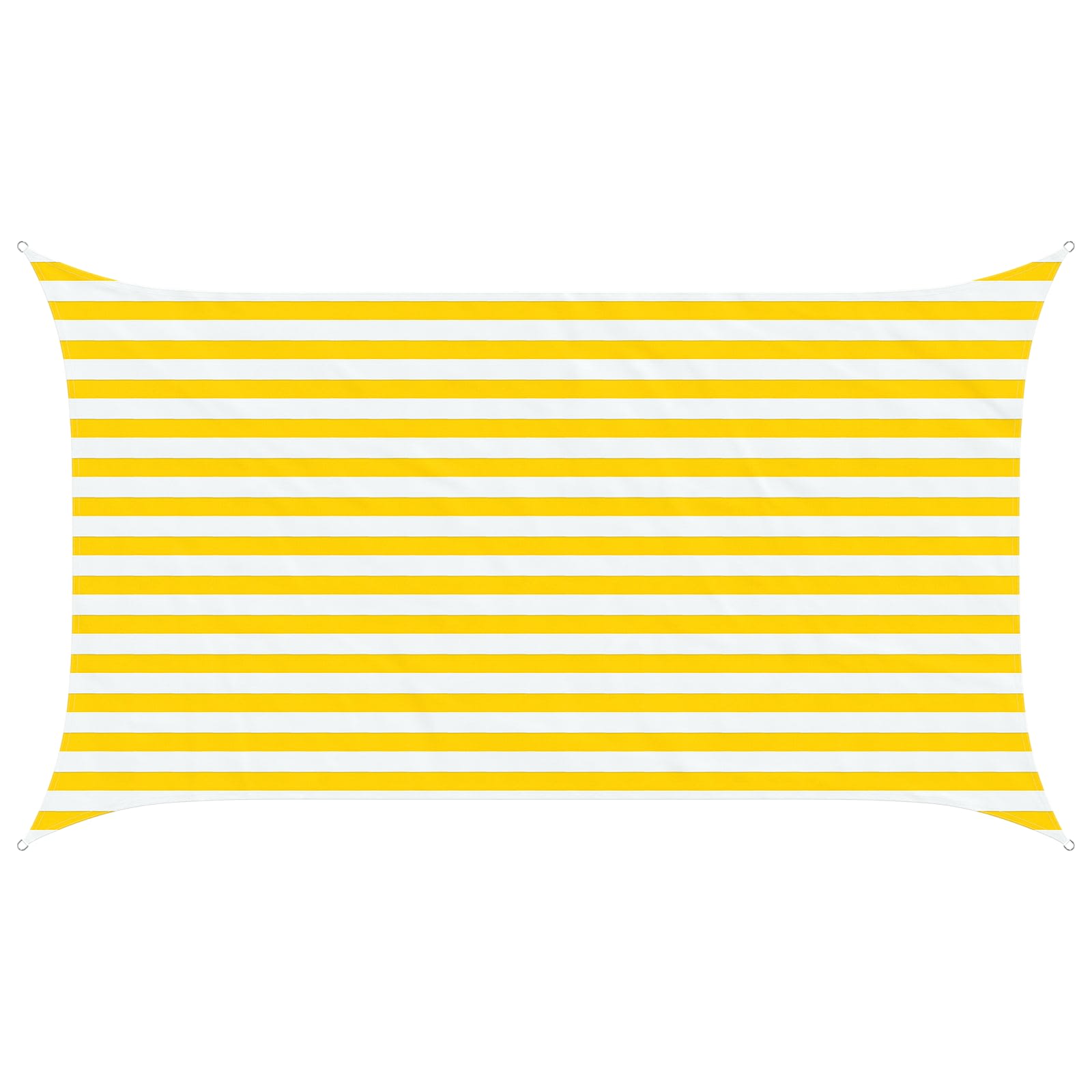 Solskugge Segel Gul Och Vit 3,5 X 2 M 100% Polyester Oxford