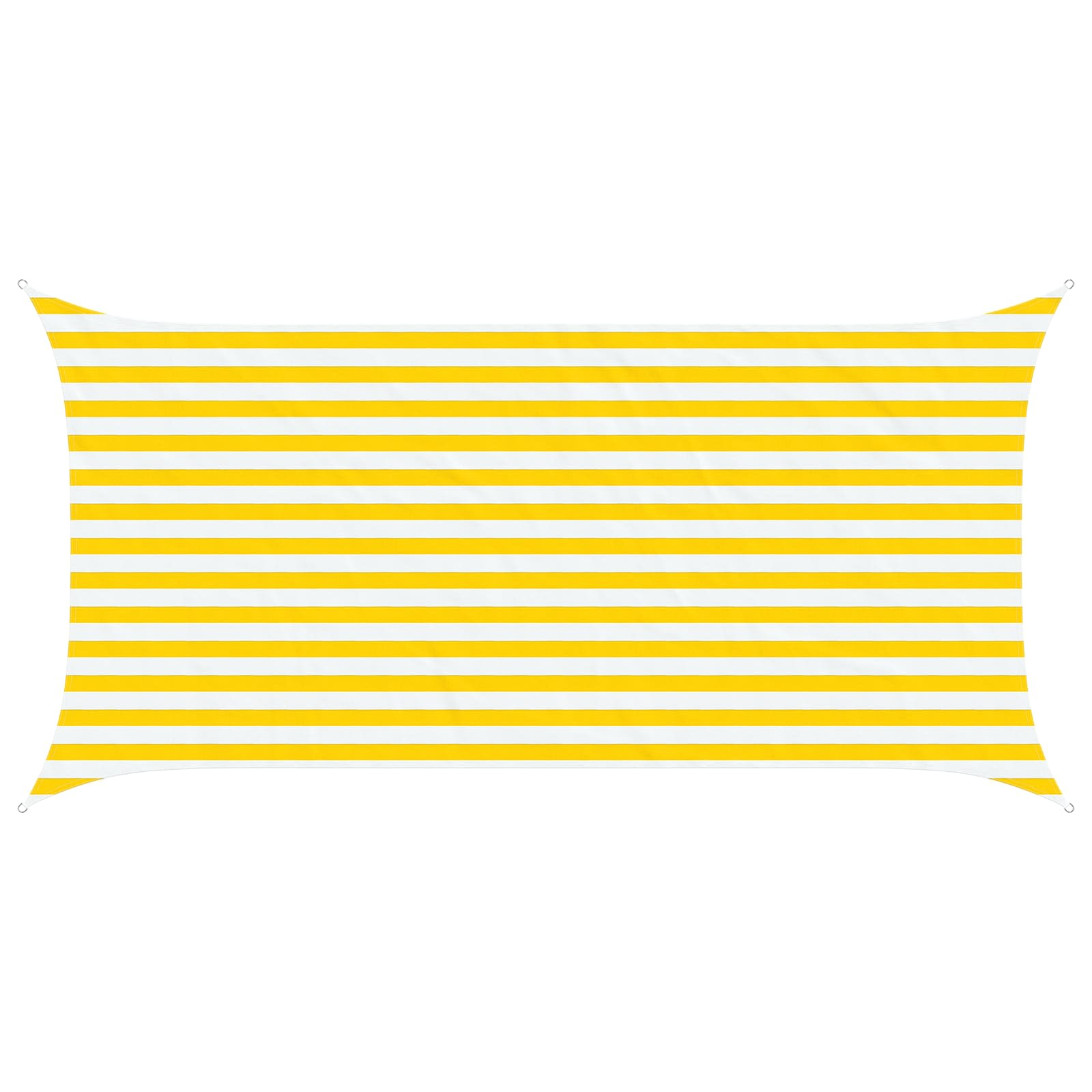 Solskugge Segel Gul Och Vit 4 X 2 M 100% Polyester Oxford