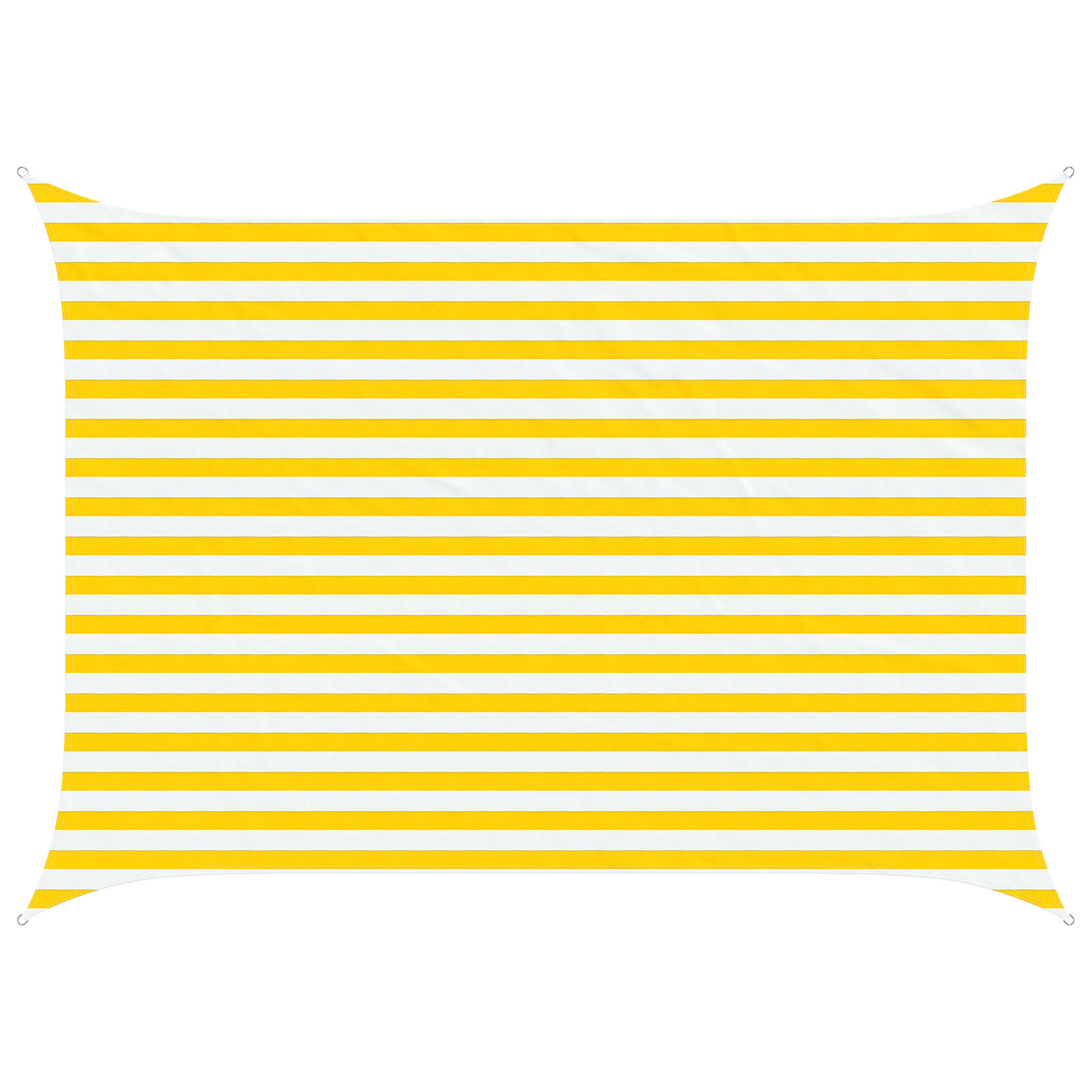 Solskugge Segel Gul Och Vit 3,5 X 2,5 M 100% Polyester Oxford
