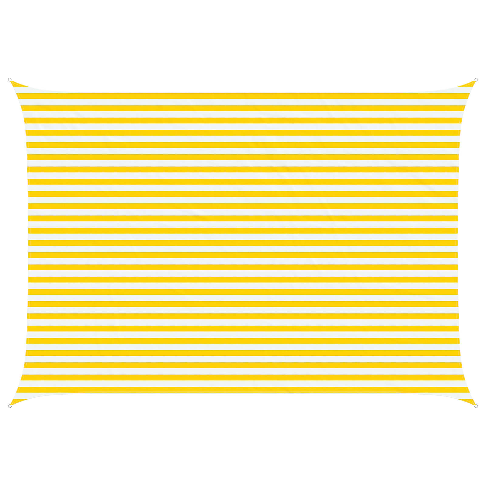 Solskugge Segel Gul Och Vit 5 × 3,5 M 100% Polyester Oxford