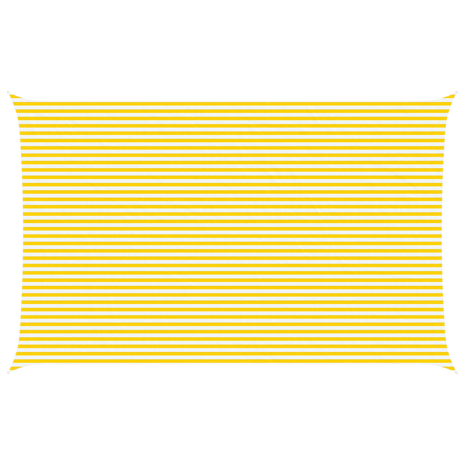 Solskugge Segel Gul Och Vit 8 X 5 M 100% Polyester Oxford
