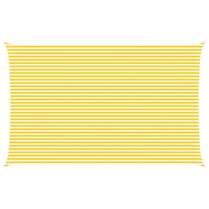 Solskugge Segel Gul Och Vit 8 X 5 M 100% Polyester Oxford