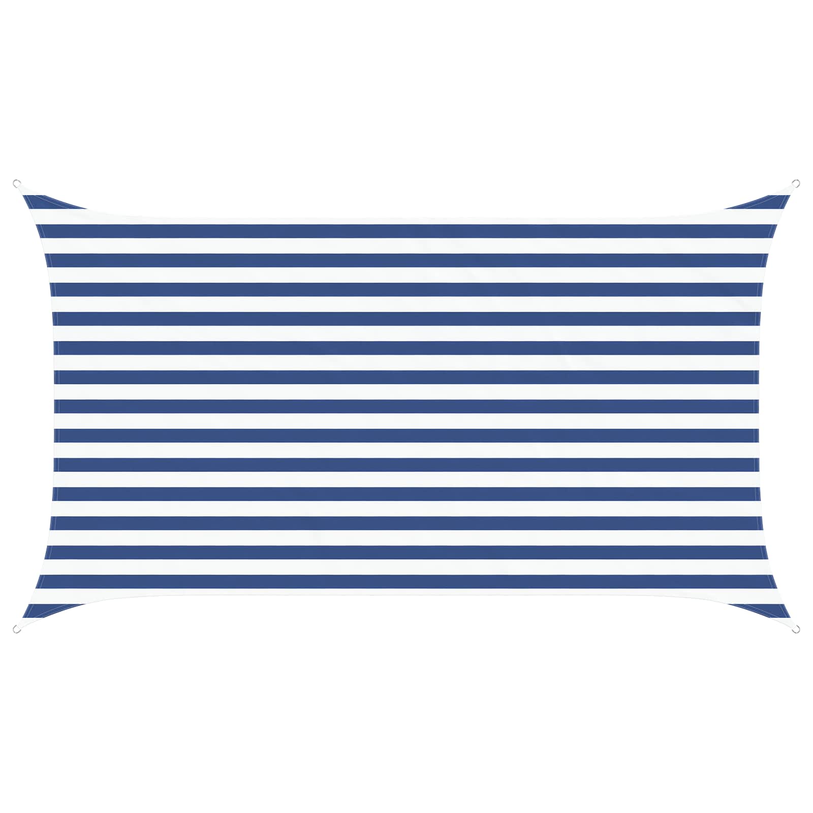 Solskugge Segel Blå Och Vit 3,5 X 2 M 100% Polyester Oxford