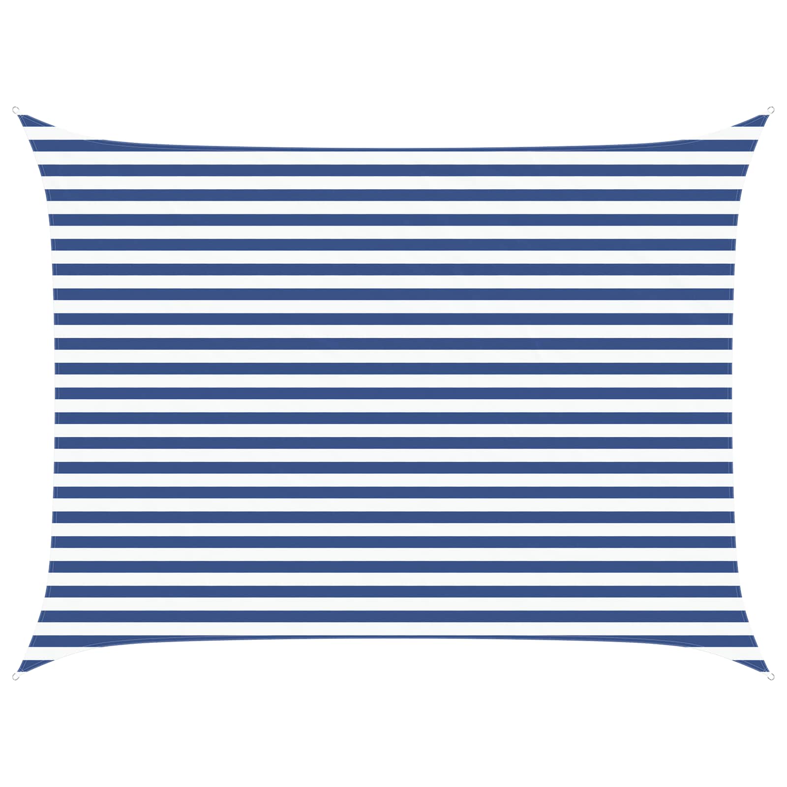 Solskugge Segel Blå Och Vit 4 × 3 M 100% Polyester Oxford