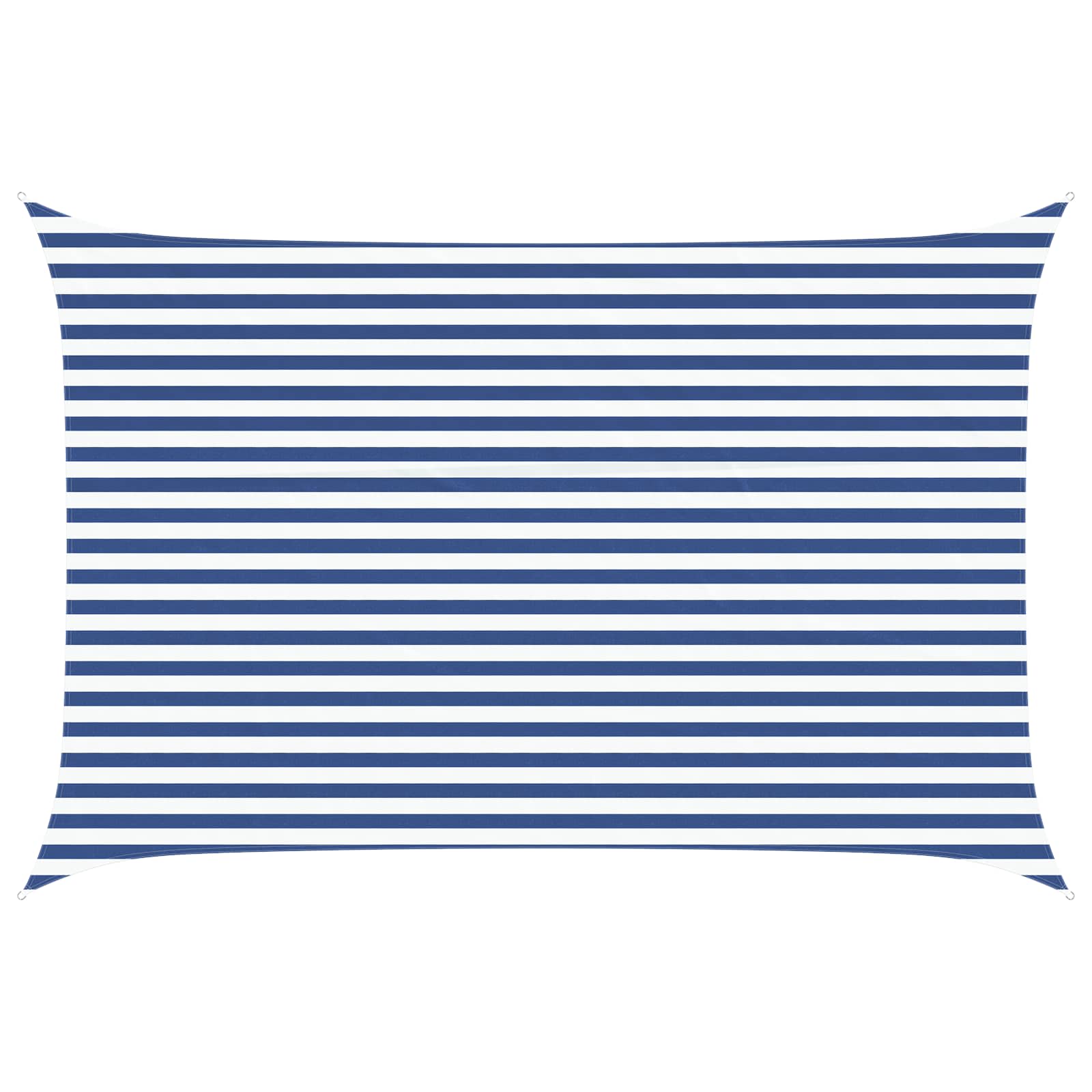 Solskugge Segel Blå Och Vit 4,5 X 3 M 100% Polyester Oxford