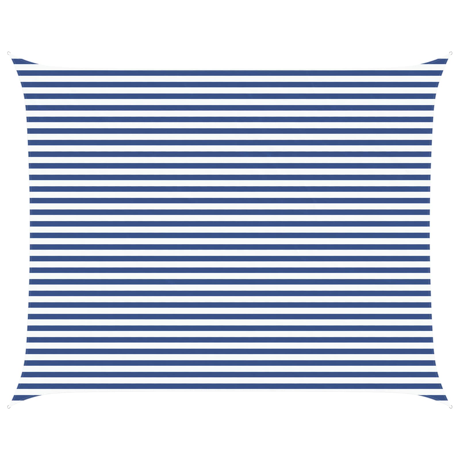 Solskugge Segel Blå Och Vit 5 X 4 M 100% Polyester Oxford