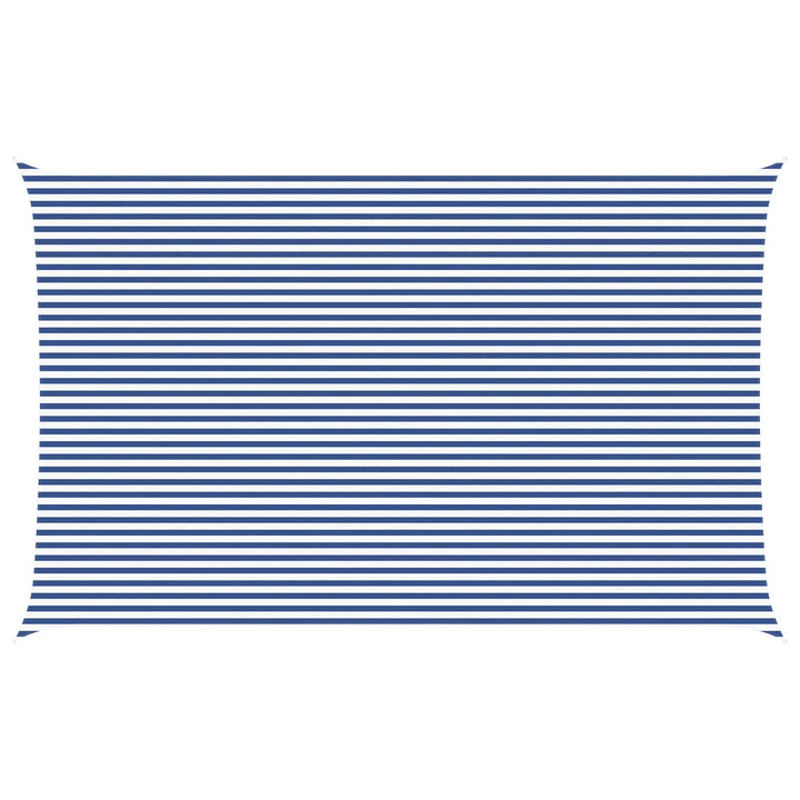 Solskugge Segel Blå Och Vit 8 X 5 M 100% Polyester Oxford