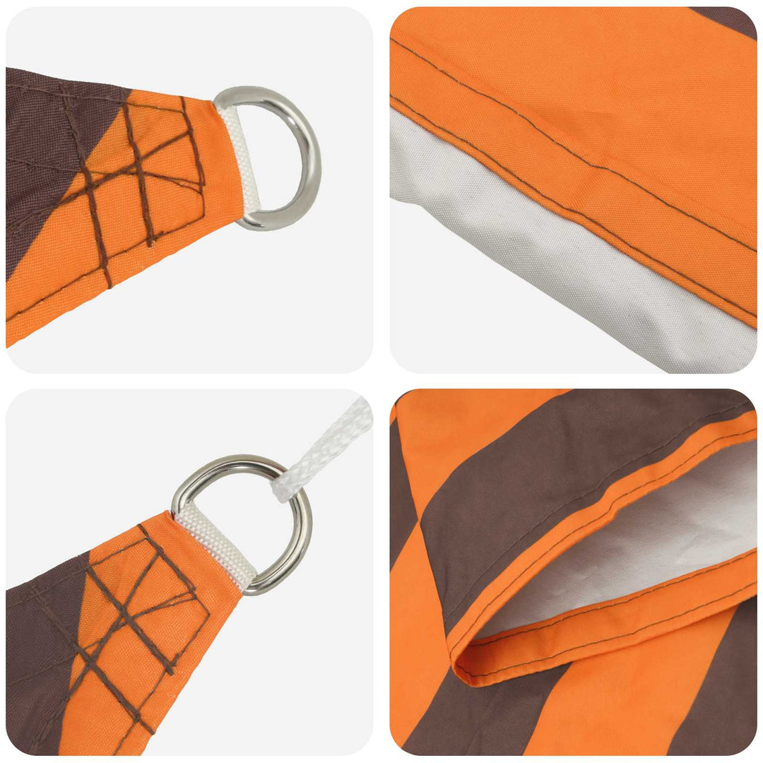 Solskugge Segel Orange Och Brunt 3,6 X 3,6 X 3,6 M