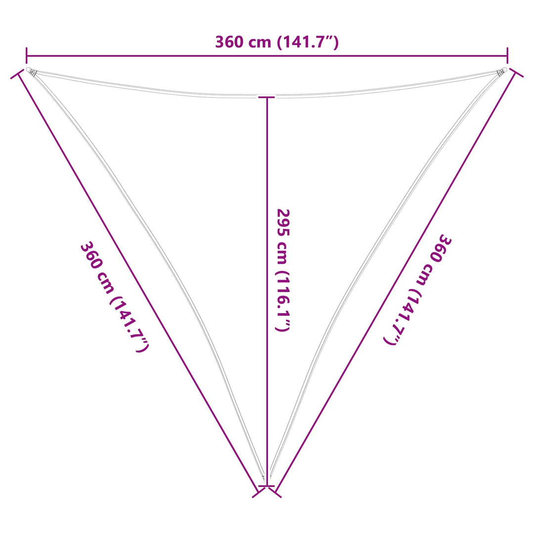 Solskugge Segel Blå Och Vit 3,6 X 3,6 X 3,6 M