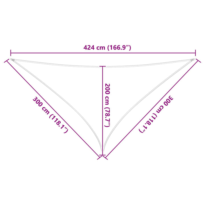 Solskugge Segel Blå Och Vit 3 X 3 X 4,24 M