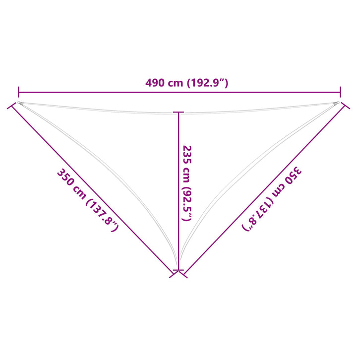 Solskugge Segel Blå Och Vit 3,5 X 3,5 X 4,9 M