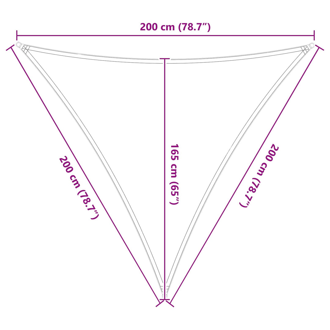 Solskugge Segel Ljusgrå Och Vit. 2 X 2 X 2 M