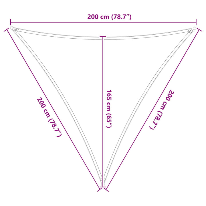 Solskugge Segel Ljusgrå Och Vit. 2 X 2 X 2 M