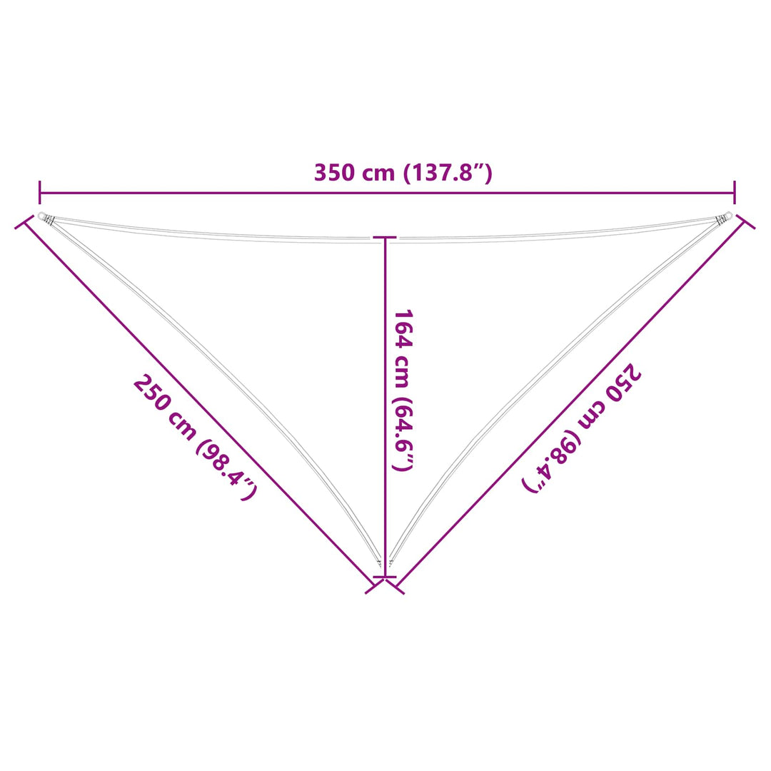 Solskugge Segel Ljusgrå Och Vit. 2,5 X 2,5 X 3,5 M