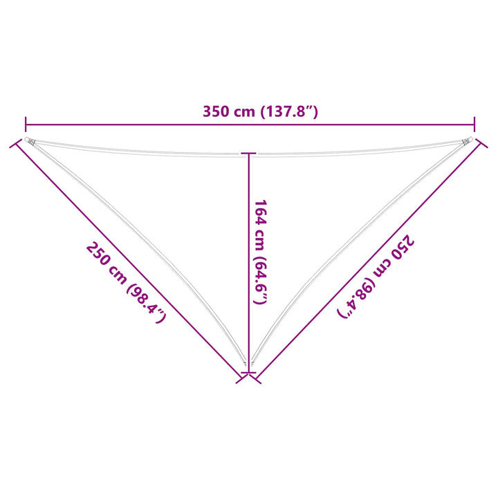Solskugge Segel Ljusgrå Och Vit. 2,5 X 2,5 X 3,5 M