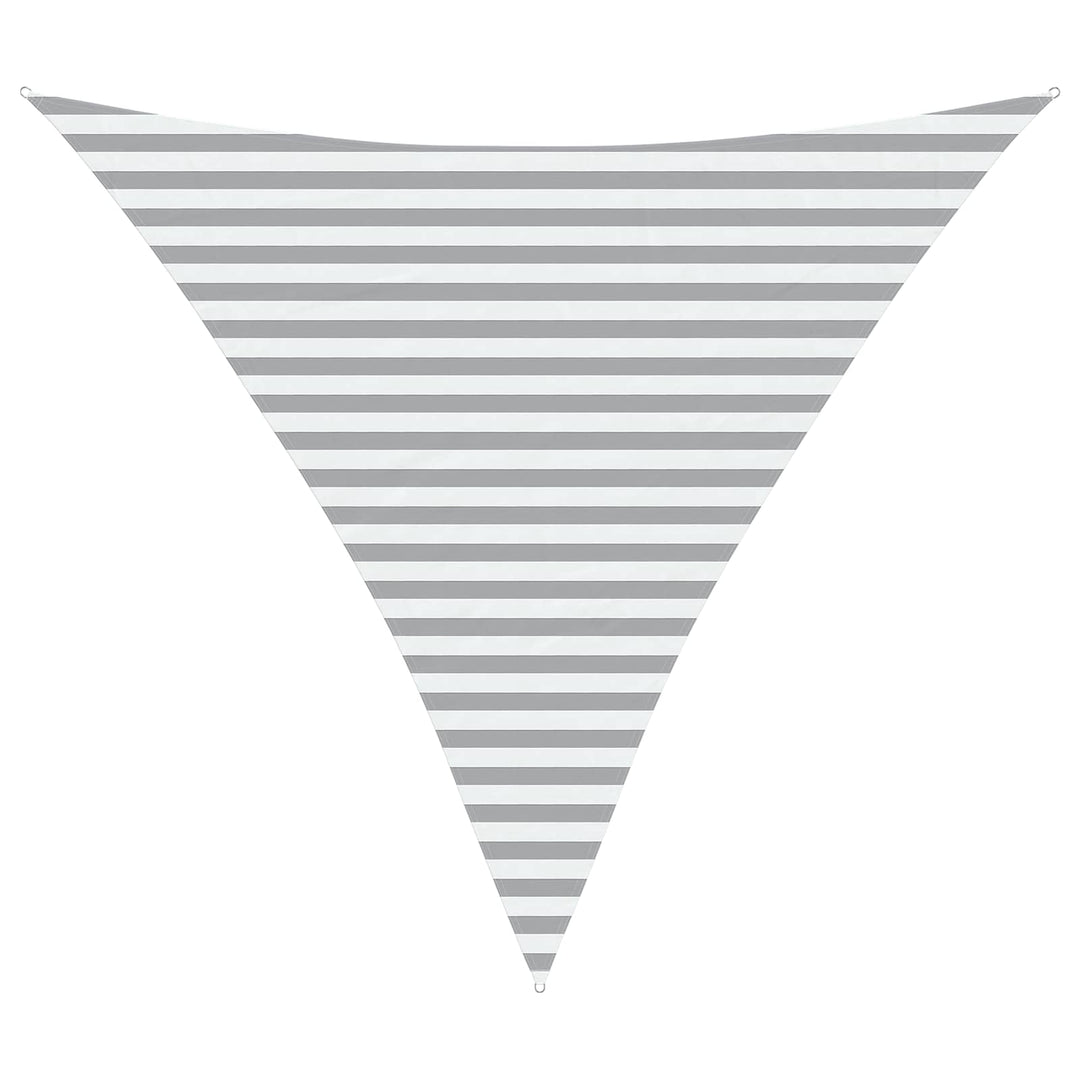 Solskugge Segel Ljusgrå Och Vit. 3,6 X 3,6 X 3,6 M