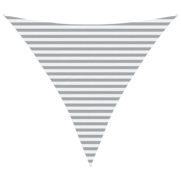 Solskugge Segel Ljusgrå Och Vit. 3,6 X 3,6 X 3,6 M