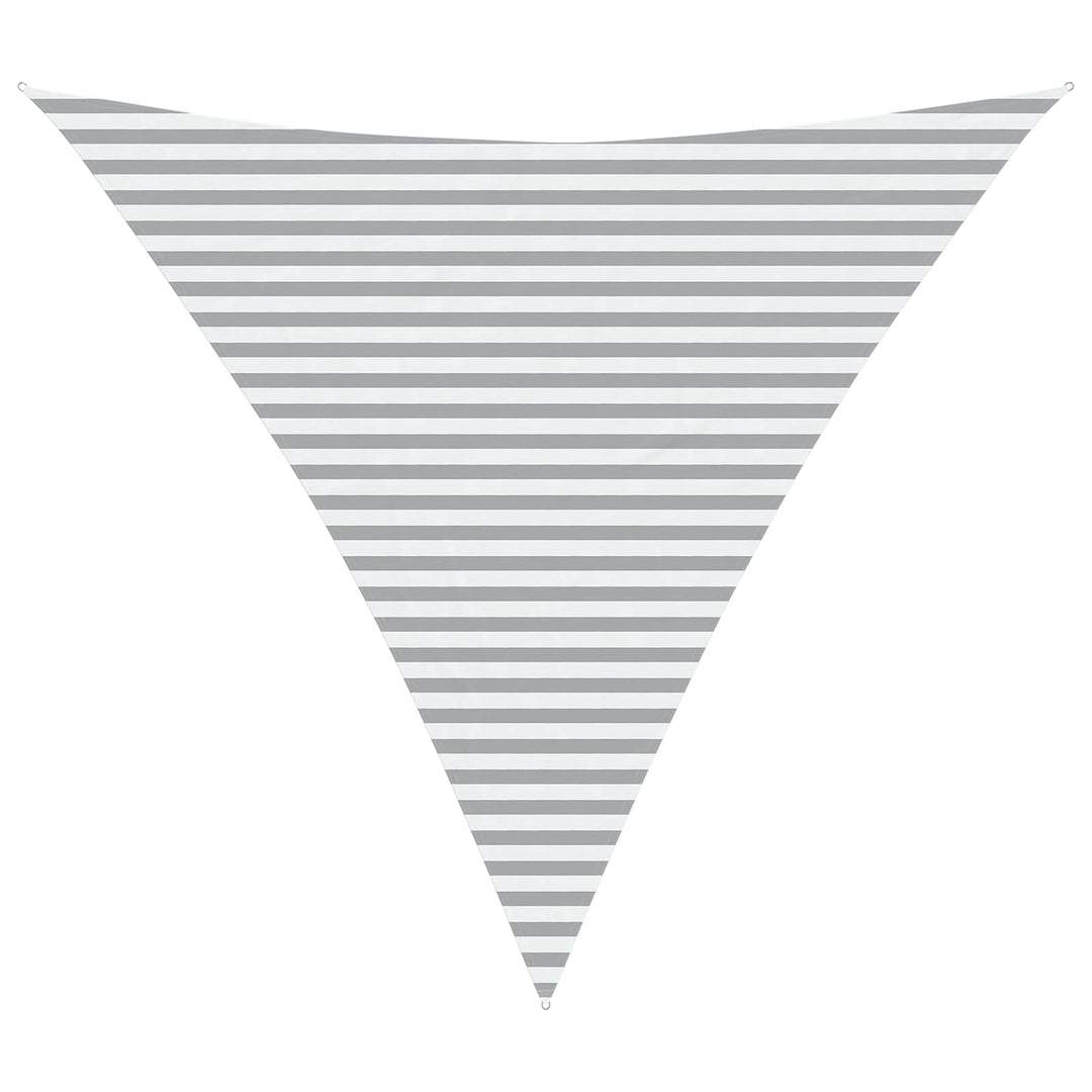 Solskugge Segel Ljusgrå Och Vit. 4,5 X 4,5 X 4,5 M