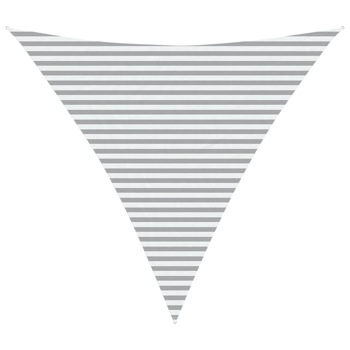 Solskugge Segel Ljusgrå Och Vit. 4,5 X 4,5 X 4,5 M