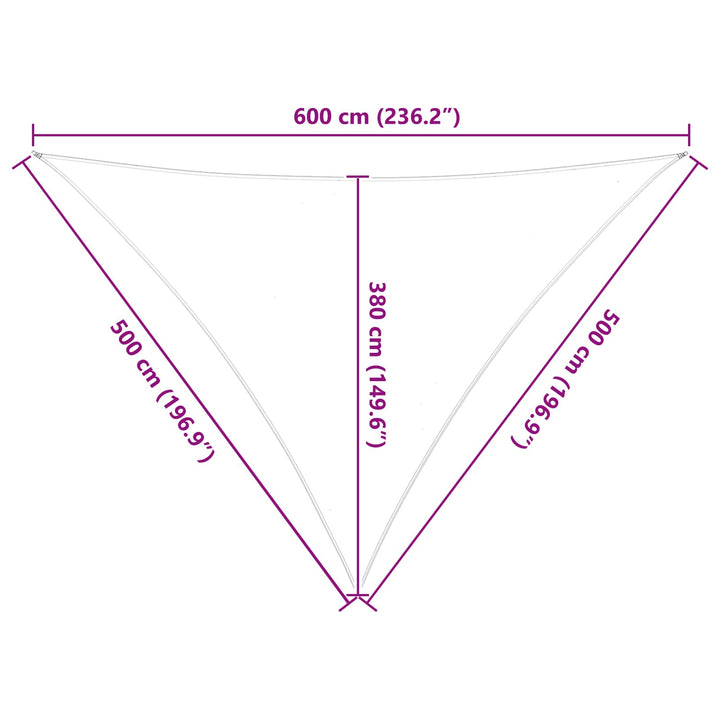Solskugge Segel Ljusgrå Och Vit. 5 X 5 X 6 M