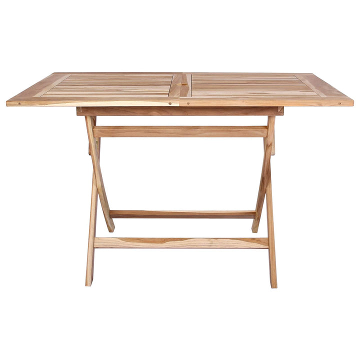 Hopfällbart Trädgårdsbord Naturlig 120 X 70 X 75,5 Cm