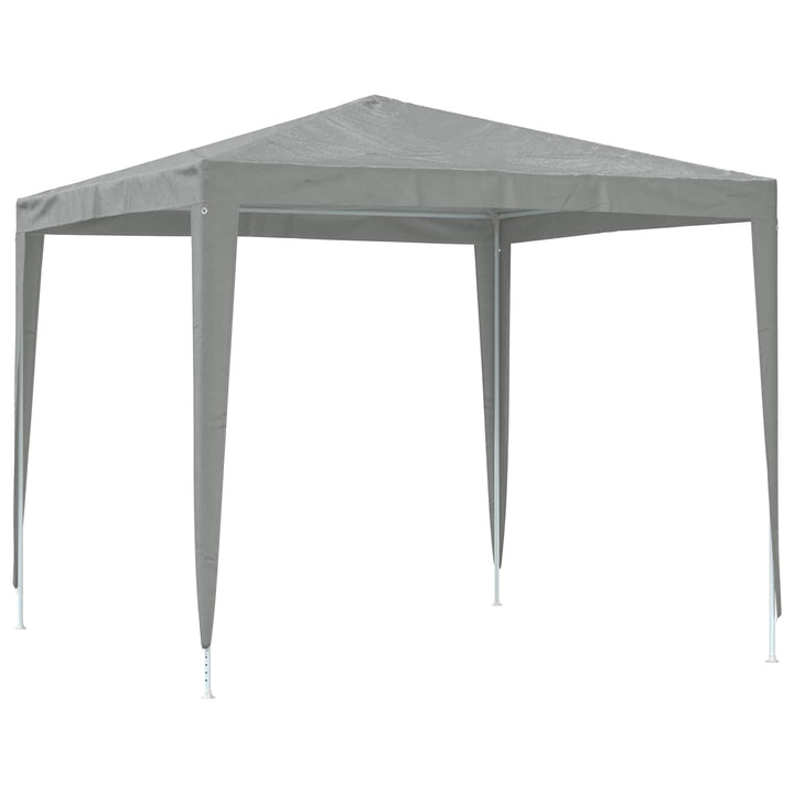 Partytält 250 X 250 X 240 Cm Ljusgrå Pe Och Stål