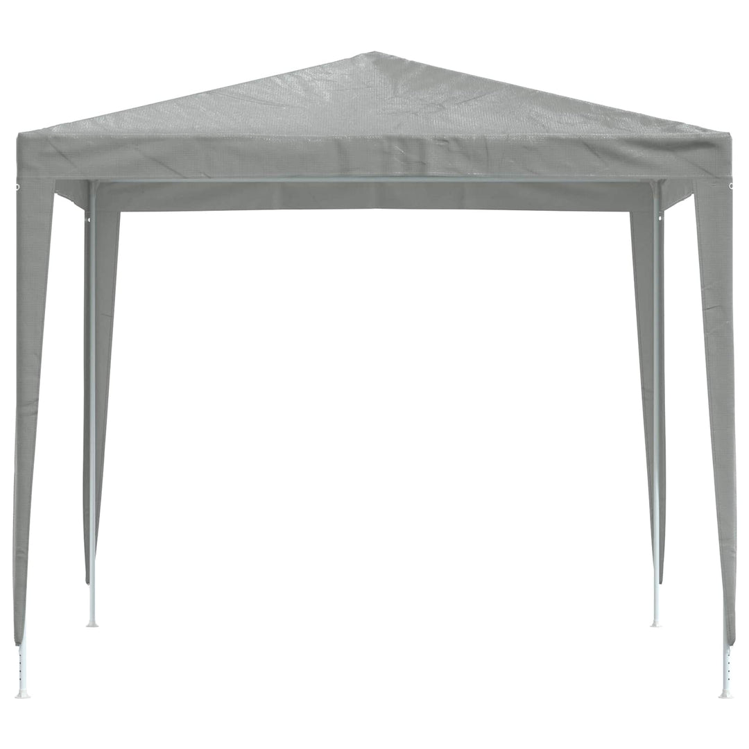 Partytält 250 X 250 X 240 Cm Ljusgrå Pe Och Stål