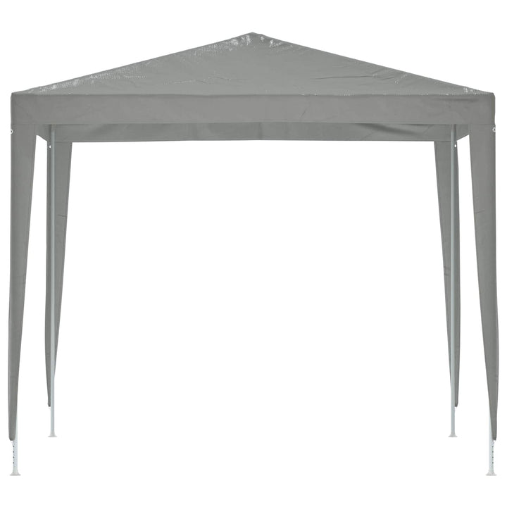 Partytält 250 X 250 X 240 Cm Ljusgrå Pe Och Stål