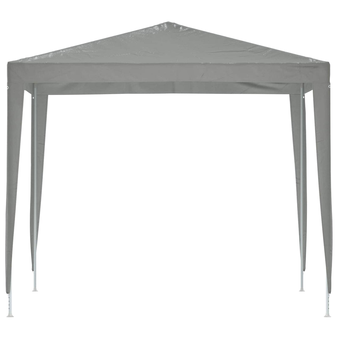 Partytält 250 X 250 X 240 Cm Ljusgrå Pe Och Stål