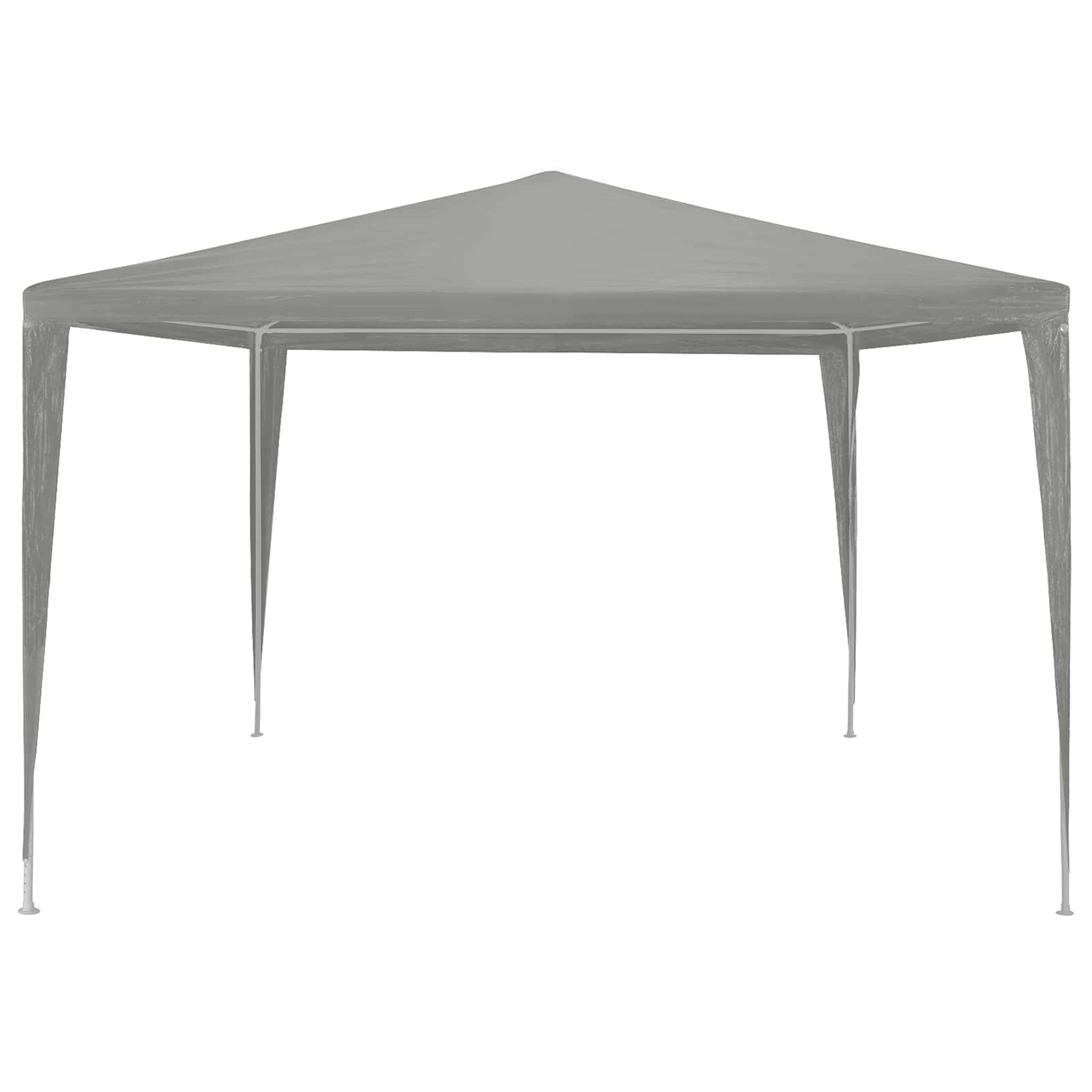 Partytält Ljusgrå 300 X 300 X 255 Cm Pe Och Stål