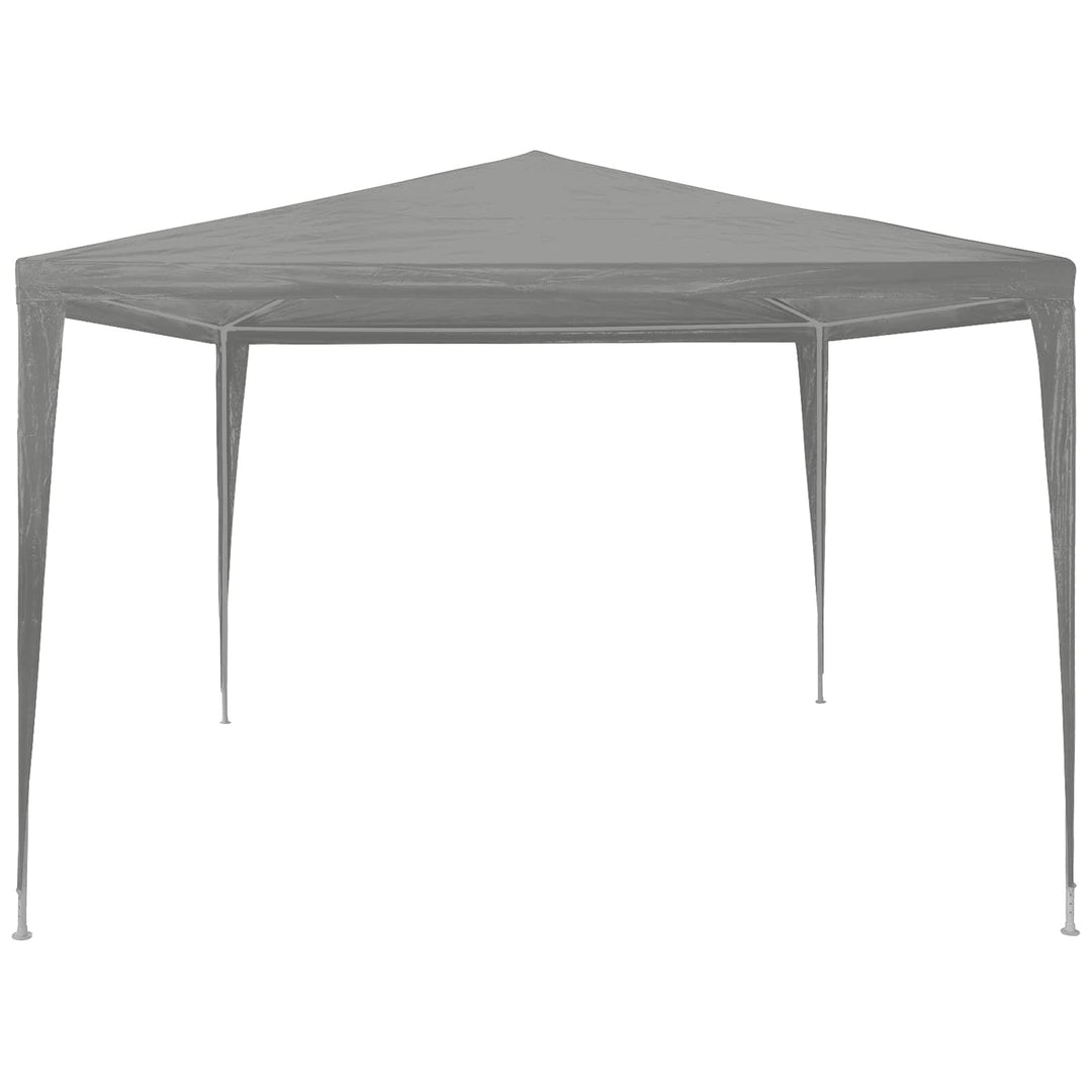 Partytält Ljusgrå 300 X 300 X 255 Cm Pe Och Stål