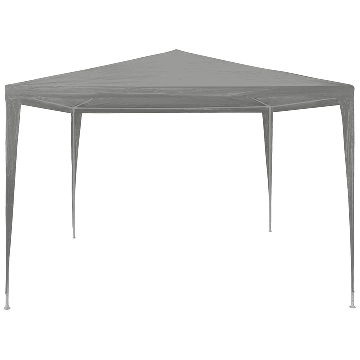 Partytält Ljusgrå 300 X 300 X 255 Cm Pe Och Stål
