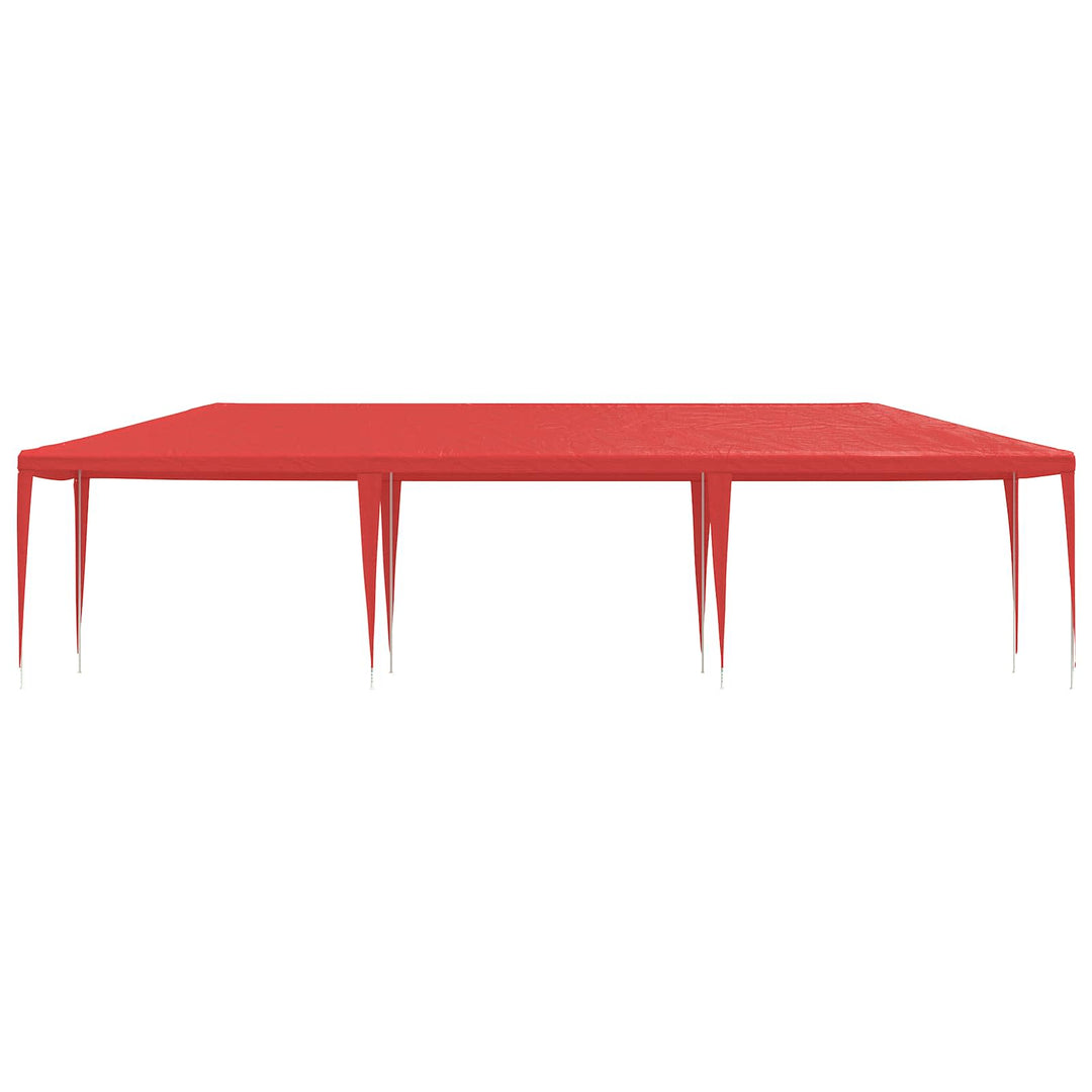 Partytält Röd 900 X 300 X 255 Cm Pe Och Stål