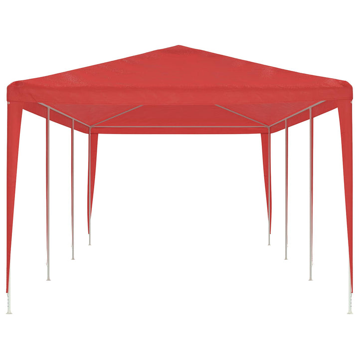 Partytält Röd 900 X 300 X 255 Cm Pe Och Stål