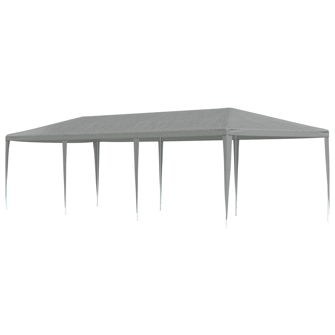 Partytält Ljusgrå 900 X 300 X 255 Cm Pe Och Stål