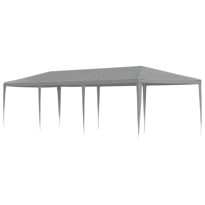 Partytält Ljusgrå 900 X 300 X 255 Cm Pe Och Stål