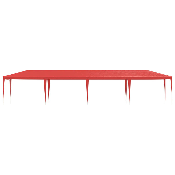 Partytält Röd 1200 X 300 X 255 Cm Pe Och Stål
