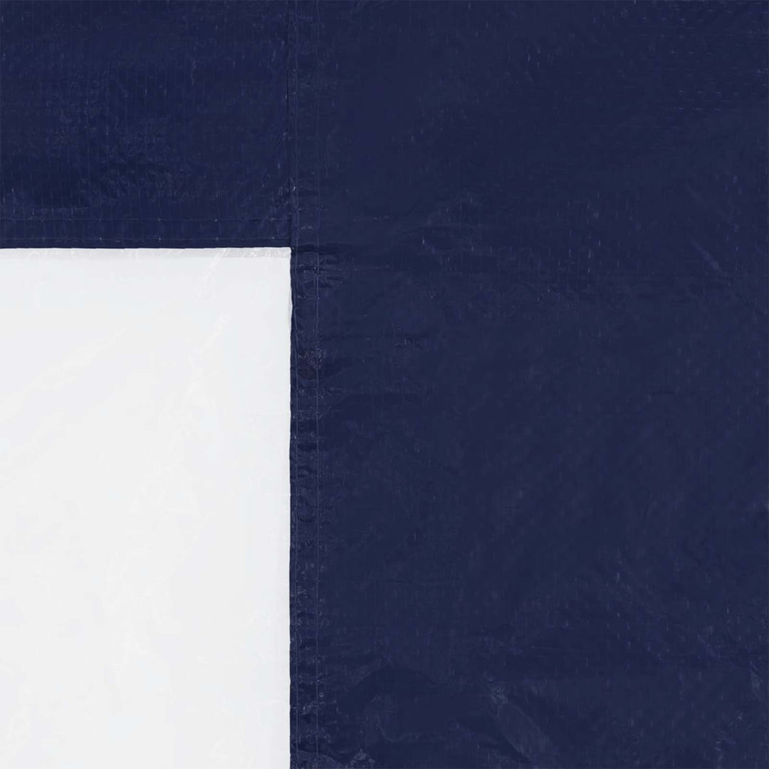 Partytältvägg 2 St 200 X 195 Cm Blå Pe Och Stål