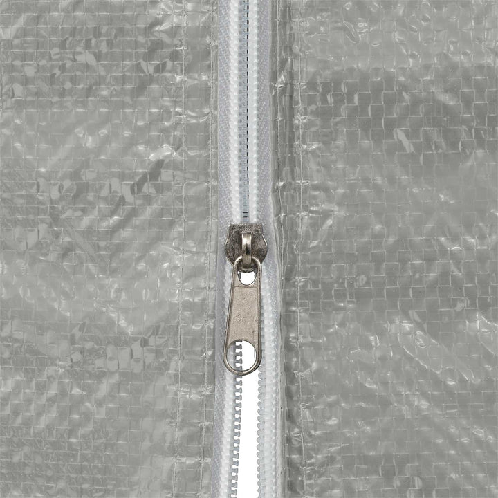 Partytältvägg 2 Pcs Ljusgrå 200 X 195 Cm Pe Och Stål
