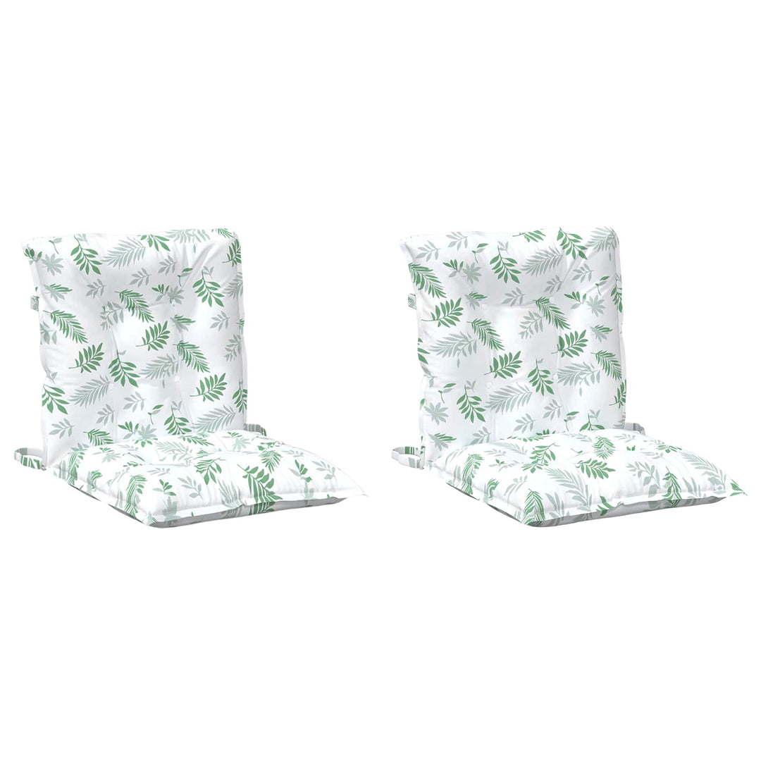 Utomhuskudde 2 Pcs Fint Lövmönster 100 X 50 X 7 Cm Tyg