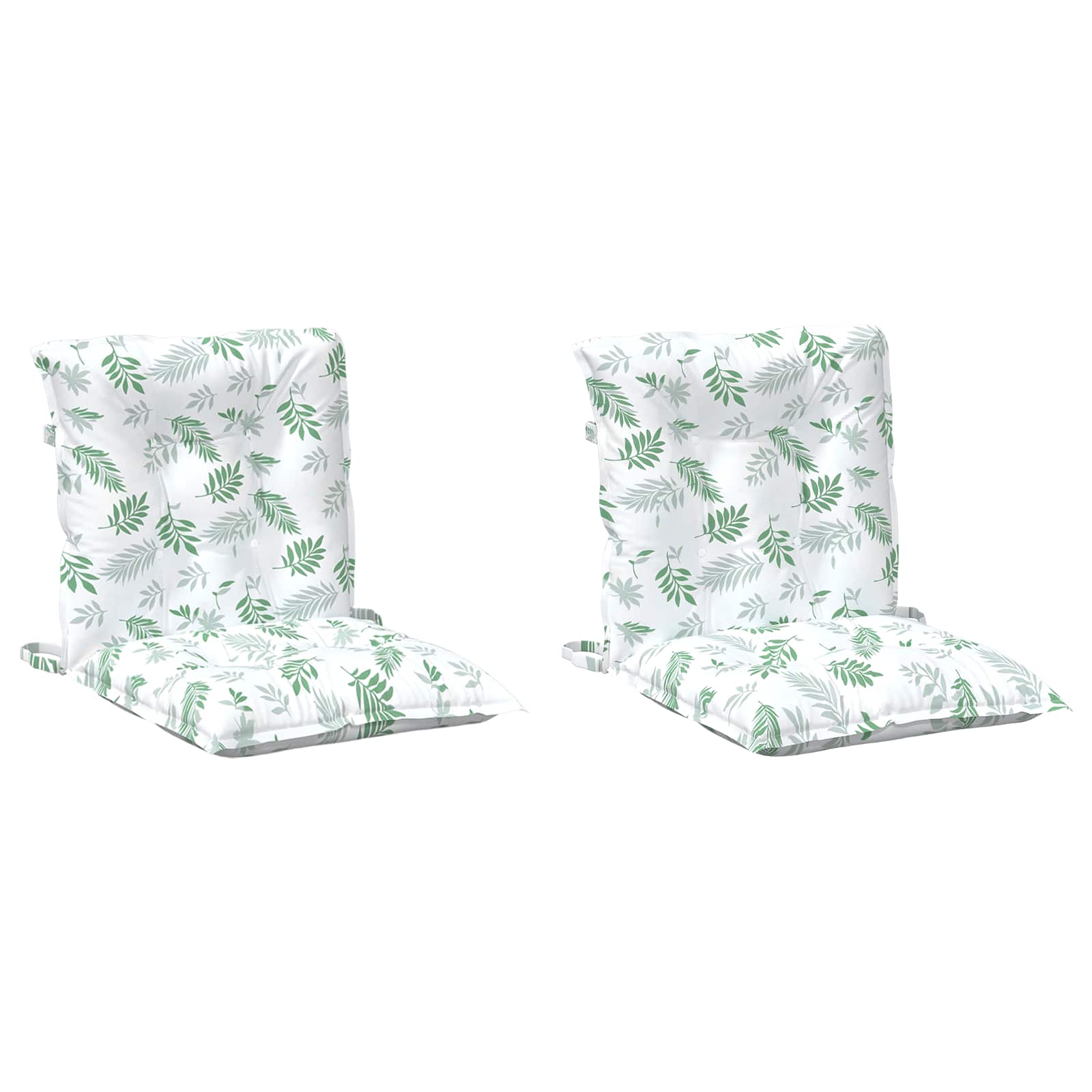Utomhuskudde 2 Pcs Fint Lövmönster 100 X 50 X 7 Cm Tyg