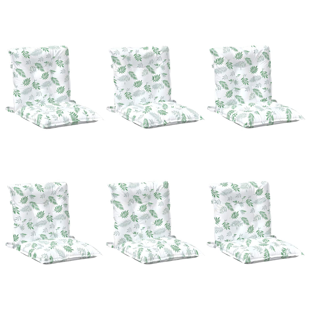 Utomhuskudde 6 Pcs Vit 100 X 50 X 7 Cm Tyg