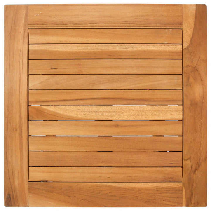 Solsäng Med Bord 2 Pcs Brun 40 X 40 X 40 Cm Massivt Teakträ