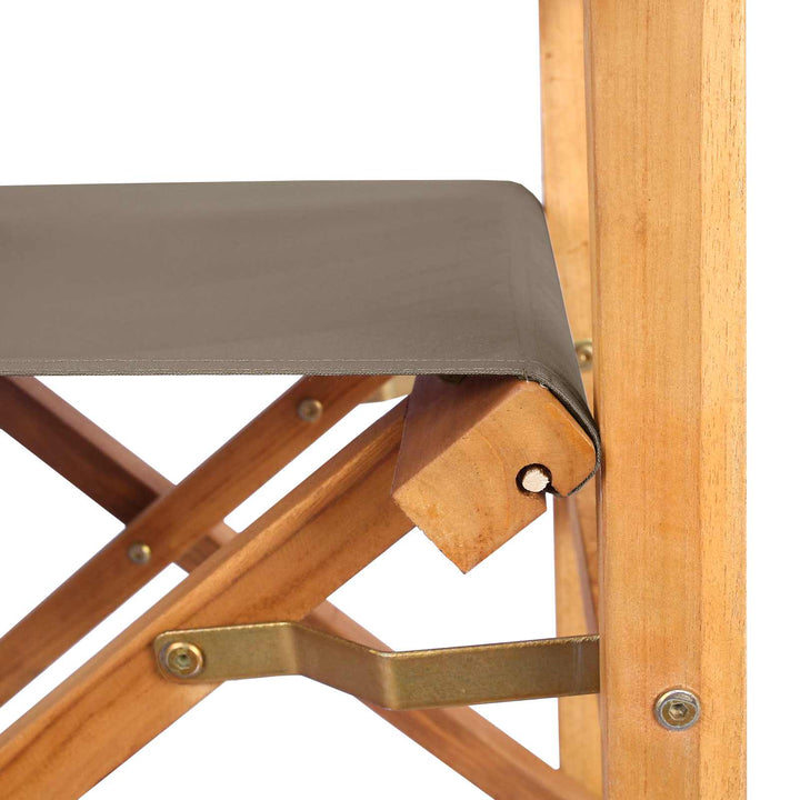 Direktörsstol 100% Polyester Solid-Teak