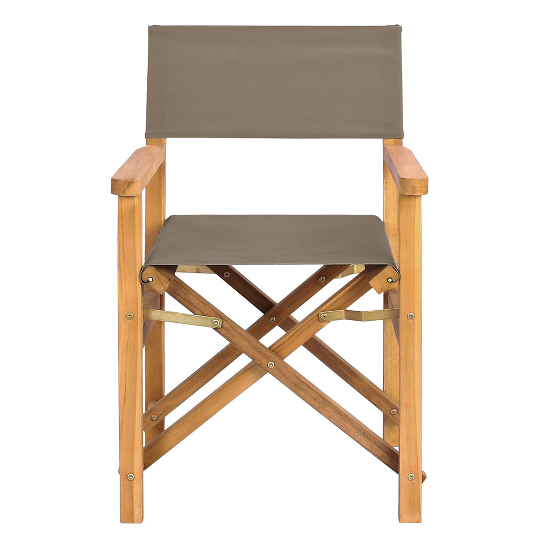 Direktörsstol 100% Polyester Solid-Teak