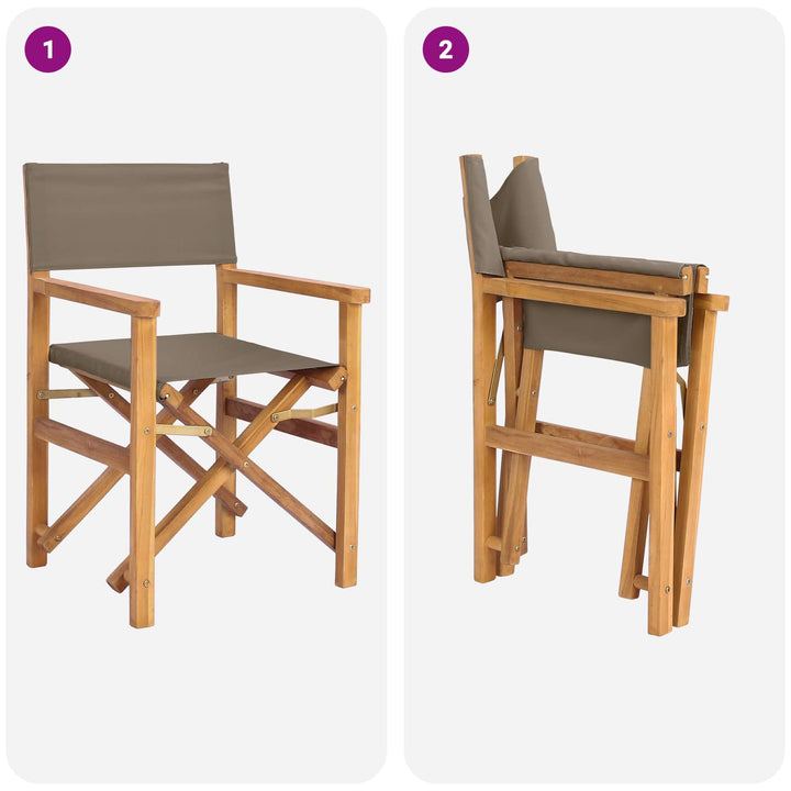 Direktörsstol 100% Polyester Solid-Teak