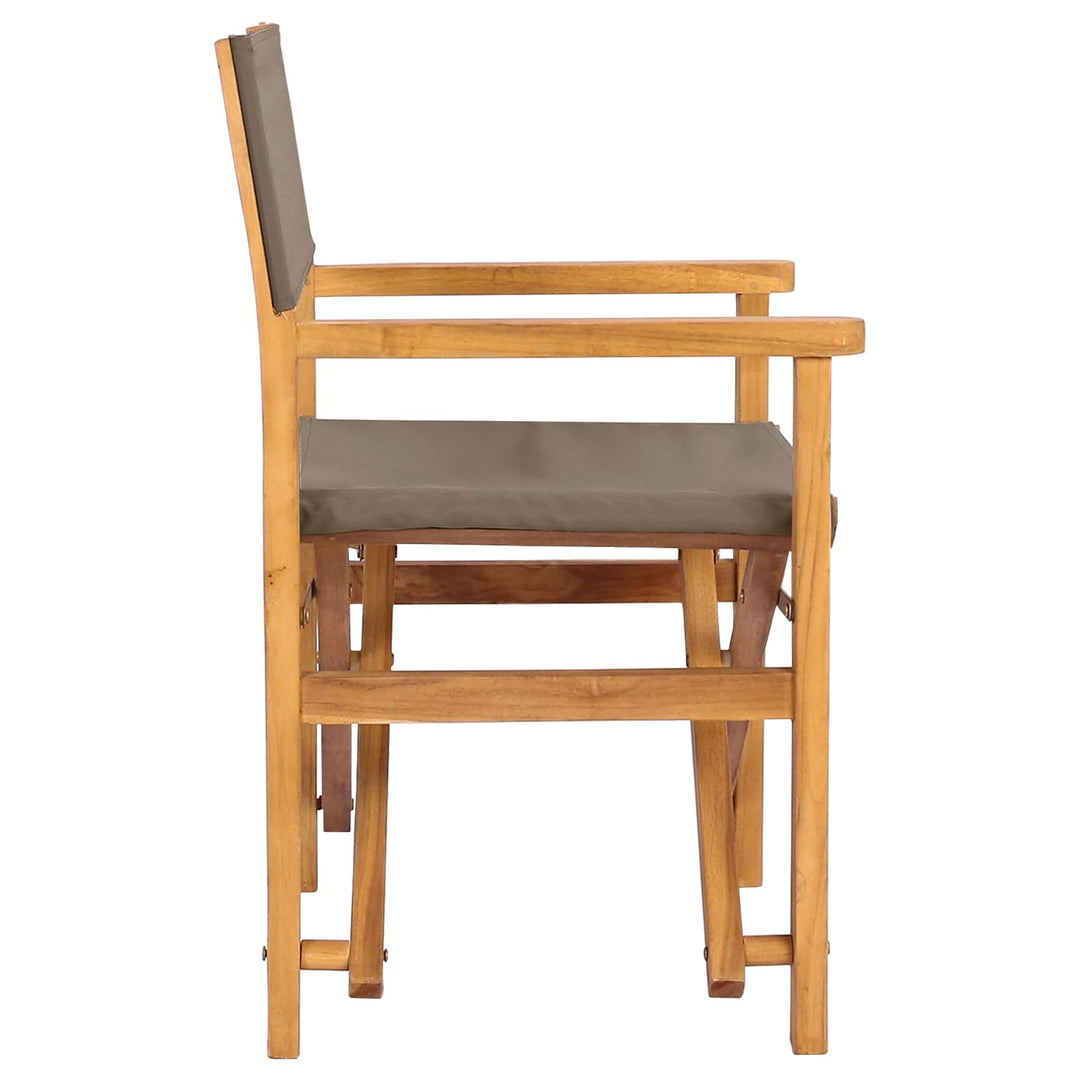 Direktörsstol 100% Polyester Solid-Teak