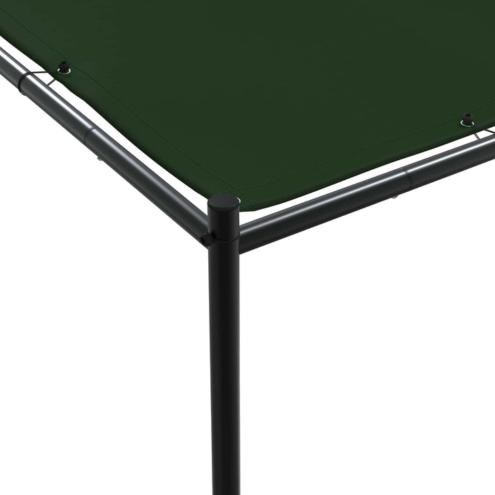 Paviljong 4 X 3,98 X 2,67 M Grön Polyester Och Stål