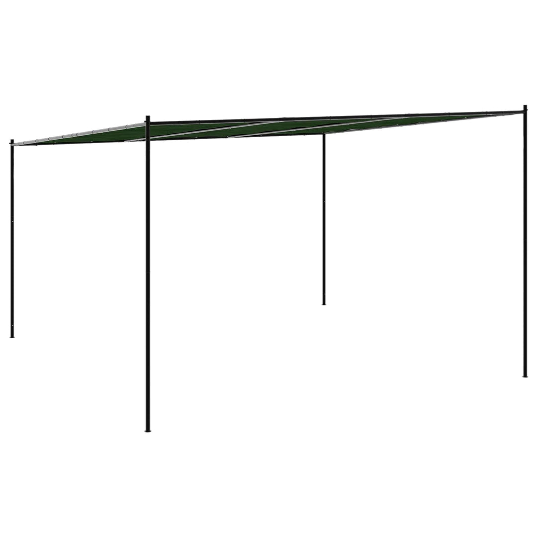 Paviljong 4 X 3,98 X 2,67 M Grön Polyester Och Stål